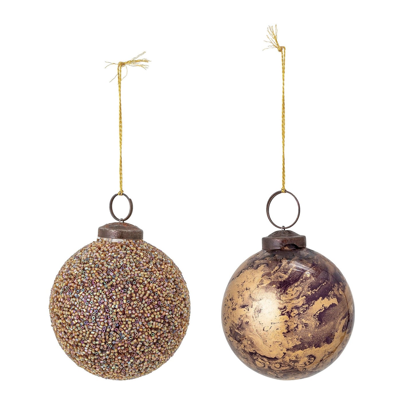 Loha Ornament, Gold, Glass